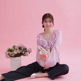 Frill Dreamy Blouse - MAISON MARBLE