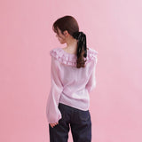 Frill Dreamy Blouse - MAISON MARBLE
