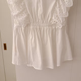 Frill Peplum Blouse - MAISON MARBLE