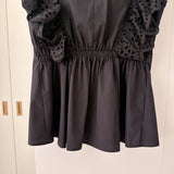Frill Peplum Blouse - MAISON MARBLE