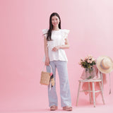 Frill Peplum Blouse - MAISON MARBLE