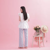 Frill Peplum Blouse - MAISON MARBLE