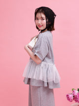 Frill Peplum Set - MAISON MARBLE