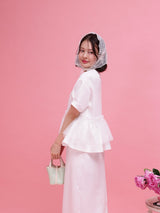 Frill Peplum Set - MAISON MARBLE
