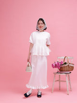Frill Peplum Set - MAISON MARBLE