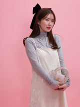 Frill Velour Cami Dress - MAISON MARBLE