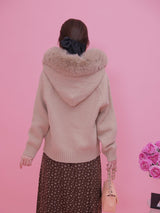 Fur Hoodie Knit - MAISON MARBLE