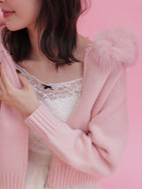 Fur Knit Hoodie - MAISON MARBLE