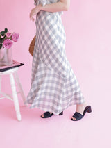 Gingham Frill Dress - MAISON MARBLE