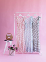 Gingham Frill Dress - MAISON MARBLE