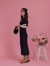 Girly Rib Knit Dress - MAISON MARBLE