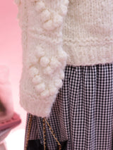 Heart Pon Pon Cardigan - MAISON MARBLE