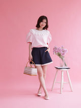 Lace Collar Tops Lina - MAISON MARBLE