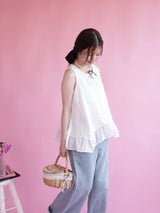 Lace Flare Blouse - MAISON MARBLE