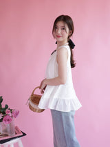 Lace Flare Blouse - MAISON MARBLE