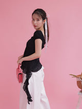 Lace Frill Tops - MAISON MARBLE
