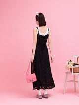 Lace Sheer Dress - MAISON MARBLE