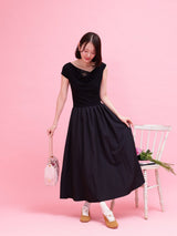 Lace Shoulder Dress - MAISON MARBLE