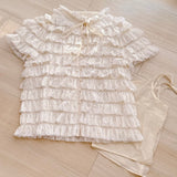 Lacy Angel Blouse - MAISON MARBLE
