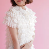 Lacy Angel Blouse - MAISON MARBLE