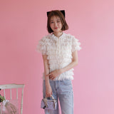 Lacy Angel Blouse - MAISON MARBLE