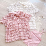 Lacy Angel Blouse - MAISON MARBLE