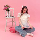 Lacy Angel Blouse - MAISON MARBLE