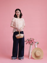 Lacy Camille Blouse - MAISON MARBLE