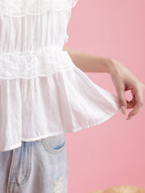 Lacy Camille Blouse - MAISON MARBLE