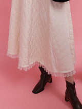 Lacy Quilting Skirt - MAISON MARBLE
