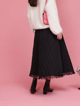 Lacy Quilting Skirt - MAISON MARBLE