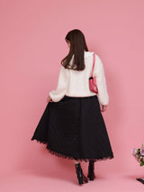 Lacy Quilting Skirt - MAISON MARBLE