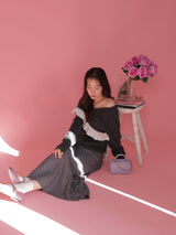 Lacy V Neck Knit - MAISON MARBLE