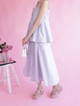 Lavender Ribbon Set Skirt - MAISON MARBLE