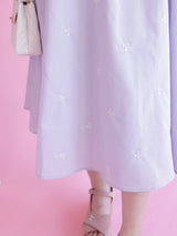 Lavender Ribbon Set Skirt - MAISON MARBLE