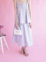 Lavender Ribbon Set Skirt - MAISON MARBLE