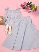 Lavender Ribbon Set Skirt - MAISON MARBLE