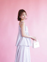 Lavender Ribbon Set Tops - MAISON MARBLE