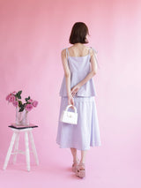 Lavender Ribbon Set Tops - MAISON MARBLE
