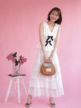 Layered Cotton Skirt - MAISON MARBLE