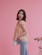 Layered Lace Blouse - MAISON MARBLE