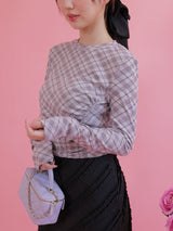 Marshmallow Check Tops - MAISON MARBLE