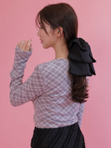 Marshmallow Check Tops - MAISON MARBLE