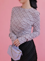 Marshmallow Check Tops - MAISON MARBLE