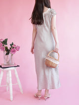 Mermaid Check Dress - MAISON MARBLE
