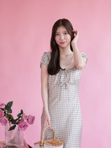 Mermaid Check Dress - MAISON MARBLE