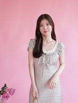 Mermaid Check Dress - MAISON MARBLE