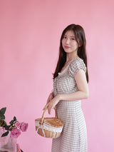 Mermaid Check Dress - MAISON MARBLE
