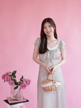 Mermaid Check Dress - MAISON MARBLE