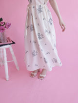 Monotone Embroidery Dress - MAISON MARBLE